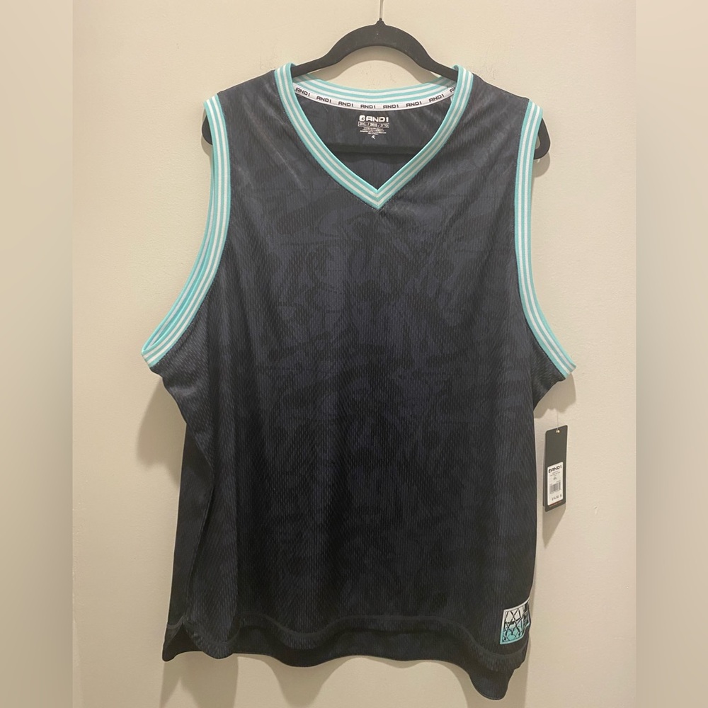 AND1 Men's Unbeatable Basketball Tank Top Ebony Camo Men’s Size 3XL NWT